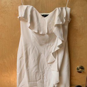 Jay Godfrey Cream mini strapless mini dress